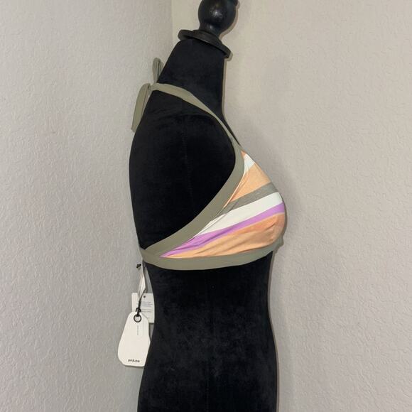PrAna Sunset Scene Swim Bikini Top Womens Medium Multicolor UPF50 Protection NWT - Picture 2 of 9